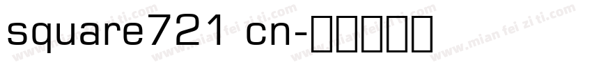 square721 cn字体转换